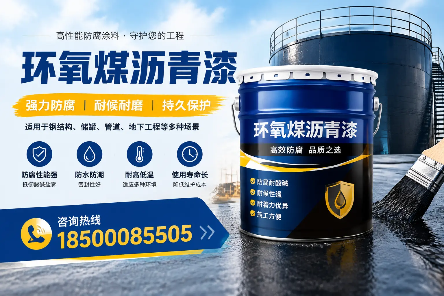 环氧煤沥青漆在工业中的应用，黄冈企业的选择